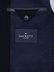 Hackett London Mens Blue Cotton/Linen Mix Jacket - Image 12 of 12