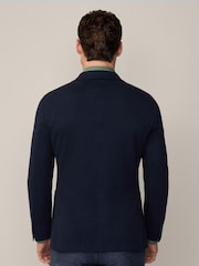 Hackett London Mens Blue Cotton/Linen Mix Jacket - Image 2 of 12