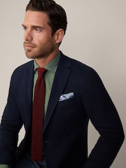 Hackett London Mens Blue Cotton/Linen Mix Jacket - Image 6 of 12