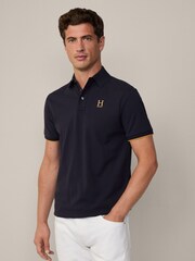Hackett London Men Blue 100% Cotton Polo Shirt - Image 1 of 1
