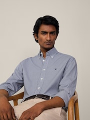Hackett London Men Blue 100% Cotton Shirt - Image 1 of 10