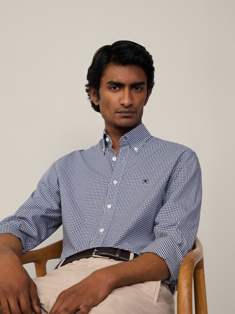 Hackett London Men Blue 100% Cotton Shirt - Image 1 of 10 Hackett London Men Blue 100% Cotton Shirt - Image 1 of 10