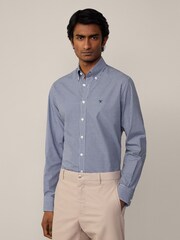Hackett London Men Blue 100% Cotton Shirt - Image 2 of 10