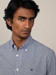 Hackett London Men Blue 100% Cotton Shirt - Image 3 of 10