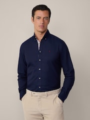 Hackett London Men Blue 100% Cotton Shirt - Image 1 of 10