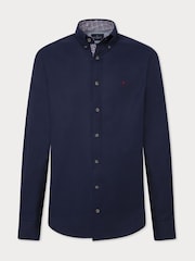 Hackett London Men Blue 100% Cotton Shirt - Image 7 of 10