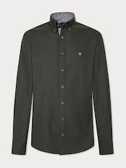 Hackett London Men Green 100% Cotton Shirt - Image 1 of 4
