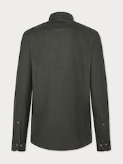 Hackett London Men Green 100% Cotton Shirt - Image 2 of 4