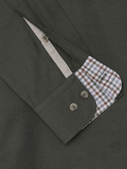 Hackett London Men Green 100% Cotton Shirt - Image 4 of 4