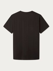 Hackett London Men 100% Cotton Black T-Shirt - Image 2 of 3