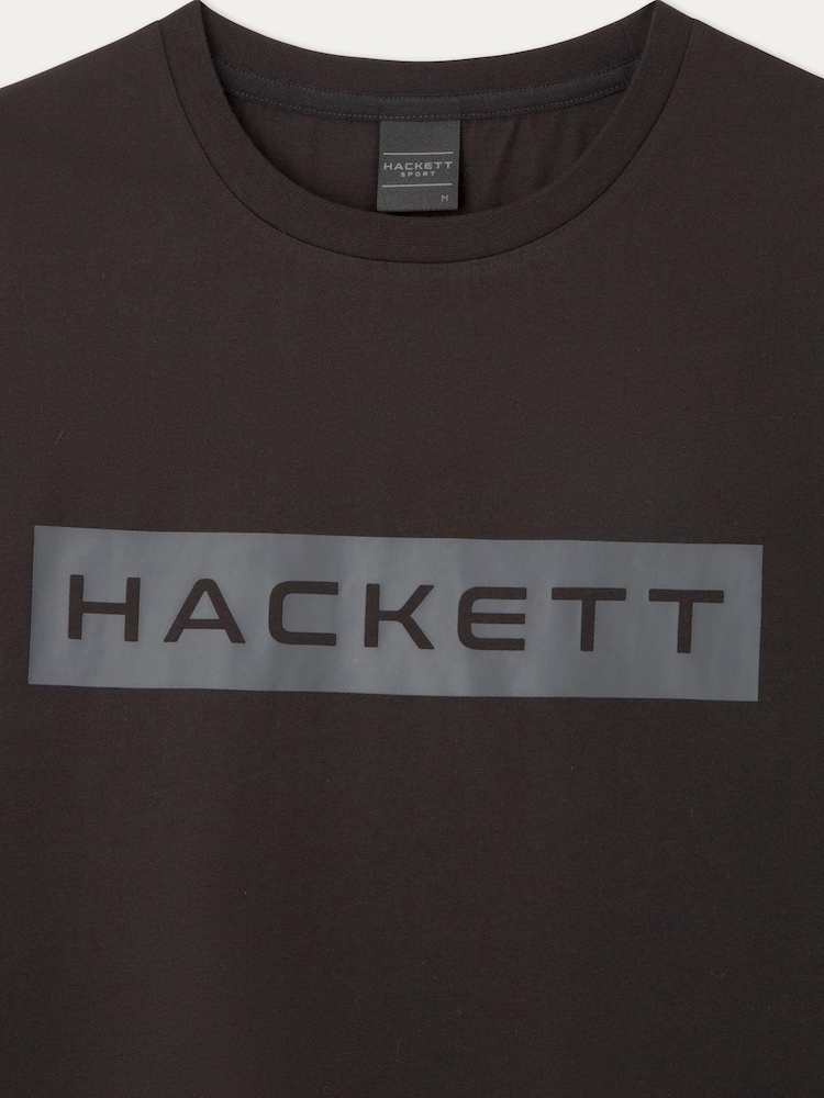 Hackett London Men 100% Cotton Black T-Shirt - Image 3 of 3