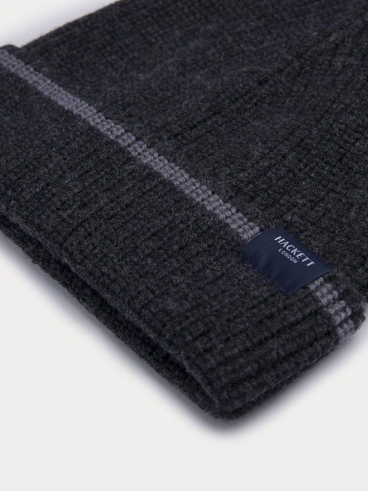 Hackett Mens Grey London Hat - Image 3 of 3