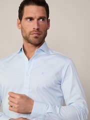 Hackett London Men Blue 100% Cotton Shirt - Image 3 of 10
