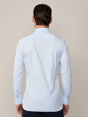 Hackett London Men Blue 100% Cotton Shirt - Image 4 of 10