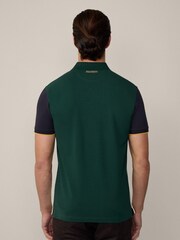 أخضر - قميص بولو رجالي قطن 100% من Hackett London - صورة 3 من 9