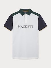 أخضر - قميص بولو رجالي قطن 100% من Hackett London - صورة 6 من 9