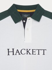 أخضر - قميص بولو رجالي قطن 100% من Hackett London - صورة 8 من 9