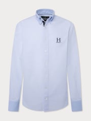 Hackett London Men Blue 100% Cotton Shirt - Image 1 of 4