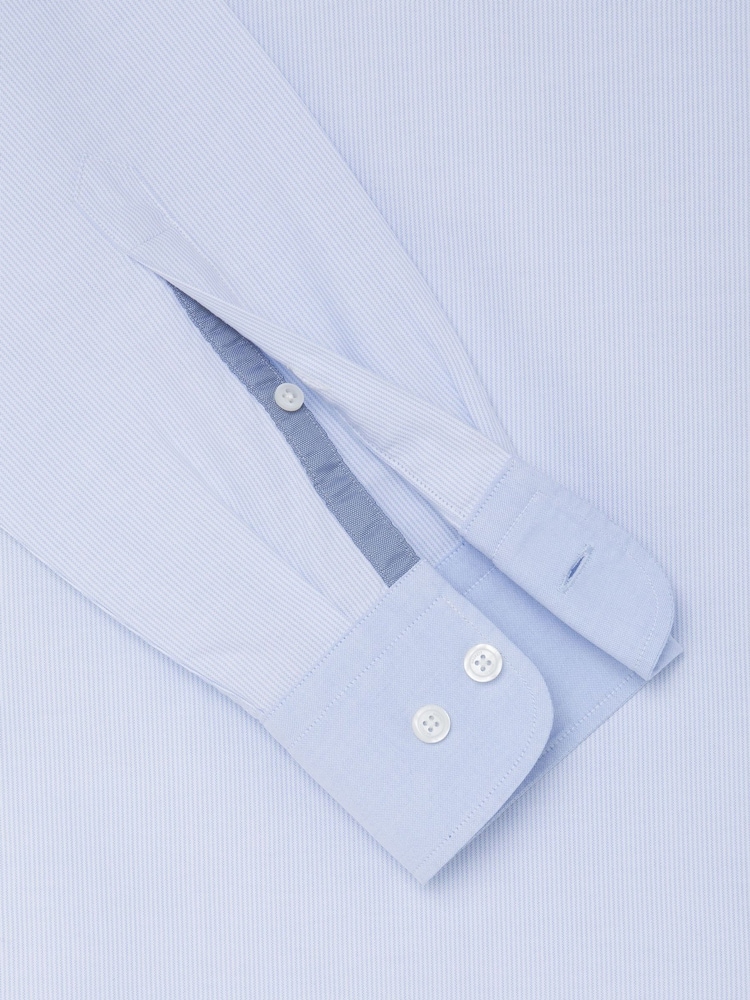 Hackett London Men Blue 100% Cotton Shirt - Image 4 of 4