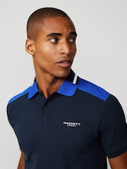 Hackett London Men Blue Polo Shirt - Image 5 of 8