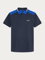 Hackett London Men Blue Polo Shirt - Image 6 of 8