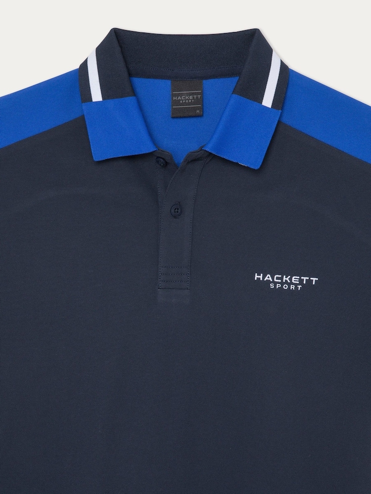 Hackett London Men Blue Polo Shirt - Image 8 of 8