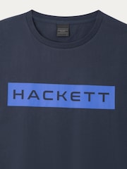 Hackett London Older Boys Blue 100% Cotton T-Shirt - Image 3 of 3