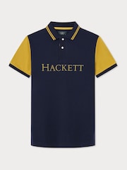Hackett London Men Blue 100% Cotton Polo Shirt - Image 1 of 3