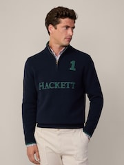 Hackett London Herren Pullover, Blau - Bild 3 von 8