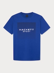 Hackett London Men Blue 100% Cotton T-Shirt - Image 1 of 3