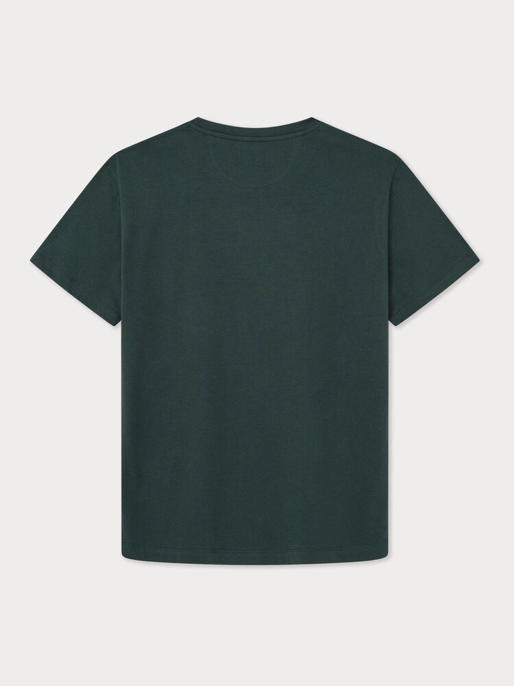 Hackett Men Green London 100% Cotton T-Shirt - Image 2 of 3