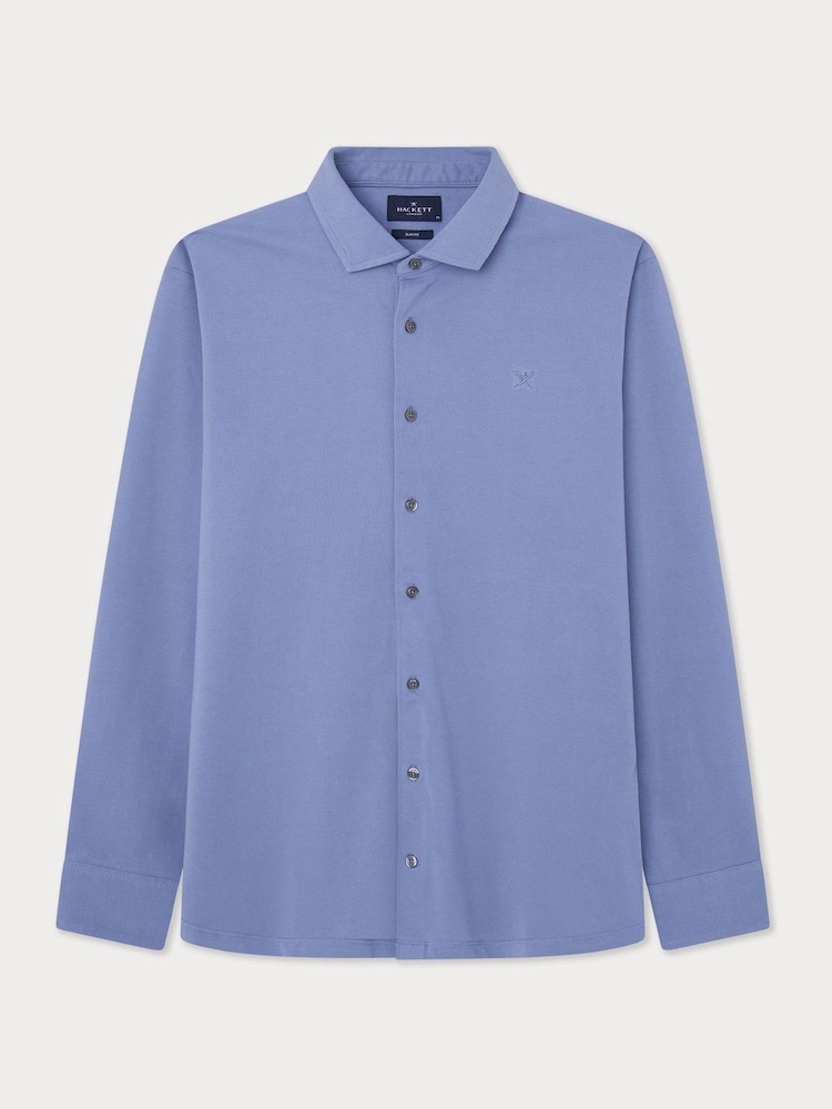 Hackett London Men Blue 100% Cotton Polo Shirt - Image 1 of 3