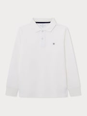 Hackett Older Boys London 100% Cotton White Polo Shirt - Image 1 of 3