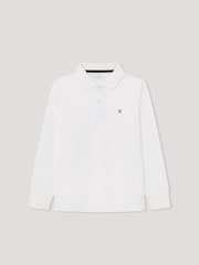 Hackett Older Boys London 100% Cotton White Polo Shirt - Image 2 of 4