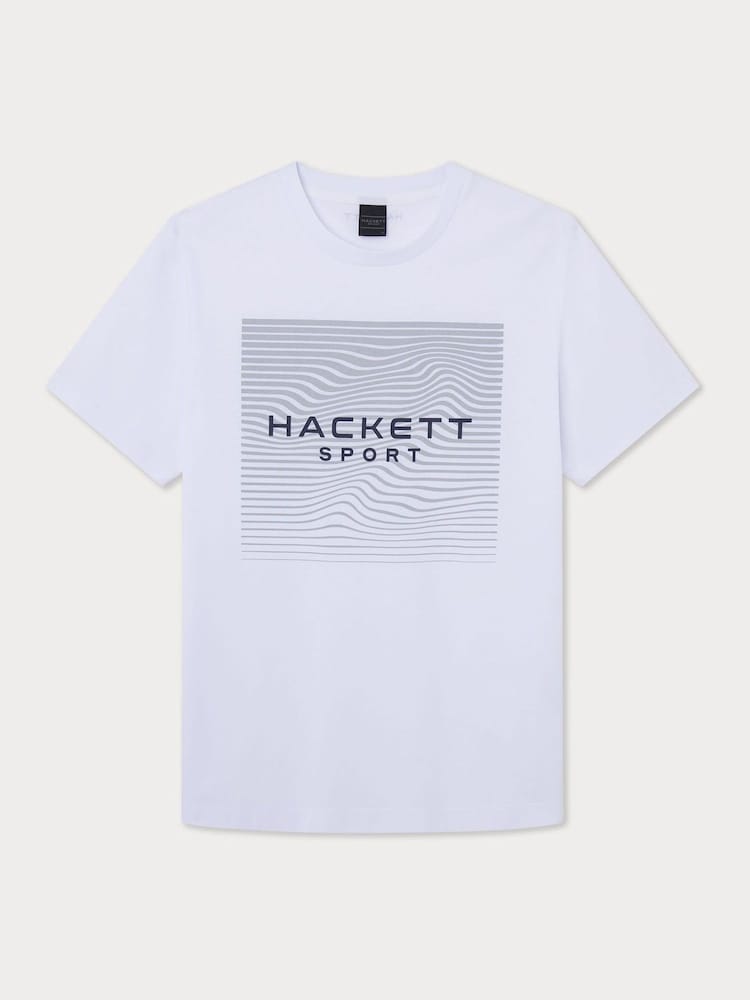 Hackett London Men 100% Cotton White T-Shirt - Image 1 of 1 Hackett London Men 100% Cotton White T-Shirt - Image 1 of 1