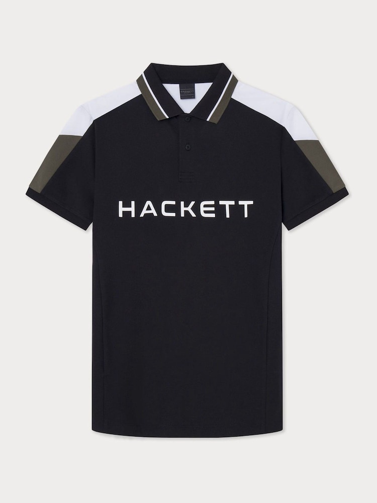 Hackett London Men Black Polo Shirt - Image 1 of 3