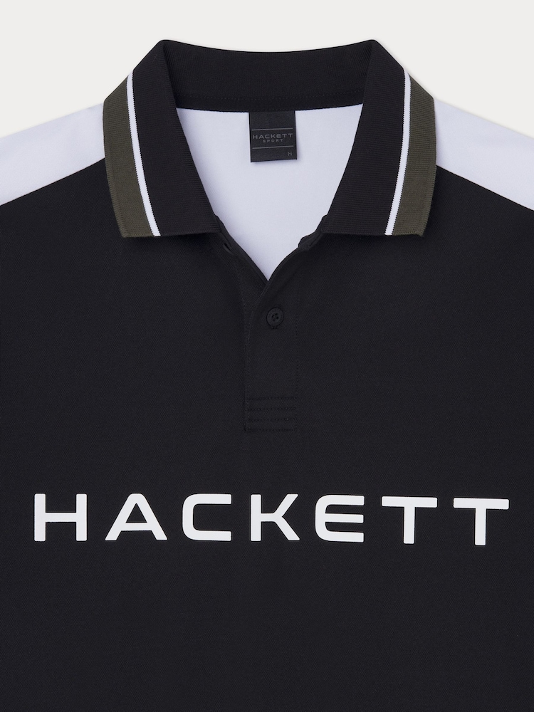 Hackett London Men Black Polo Shirt - Image 3 of 3