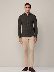 Hackett London Men Green 100% Cotton Shirt - Image 3 of 9