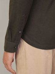 Hackett London Men Green 100% Cotton Shirt - Image 6 of 9