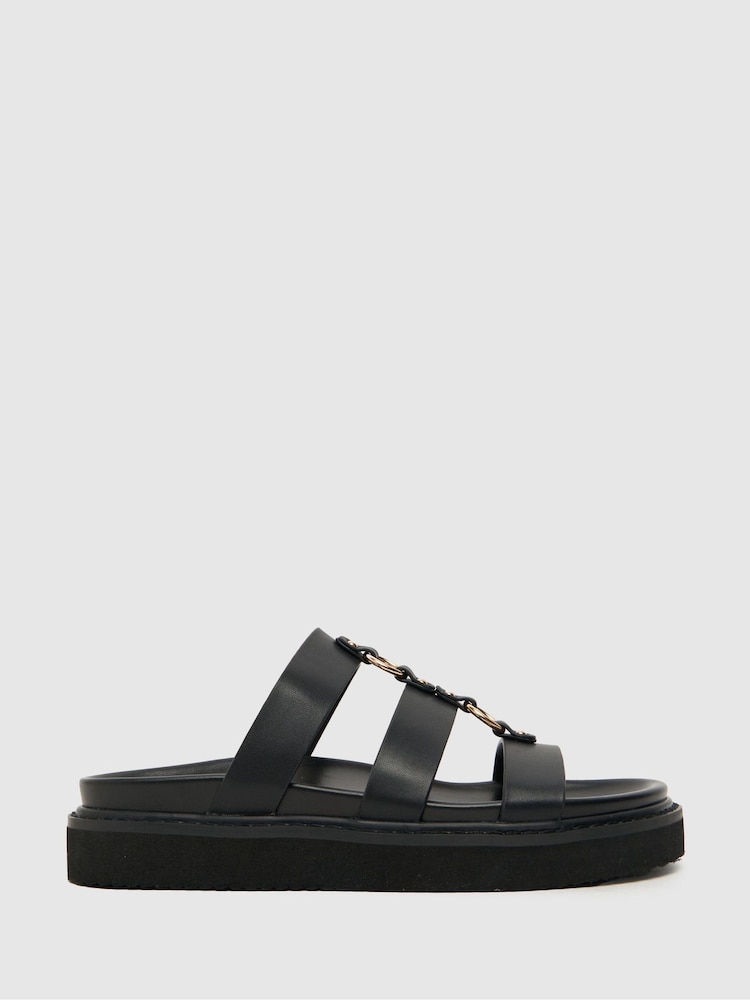 Schuh Tana Chunky Hardware Sandals - Image 1 of 4