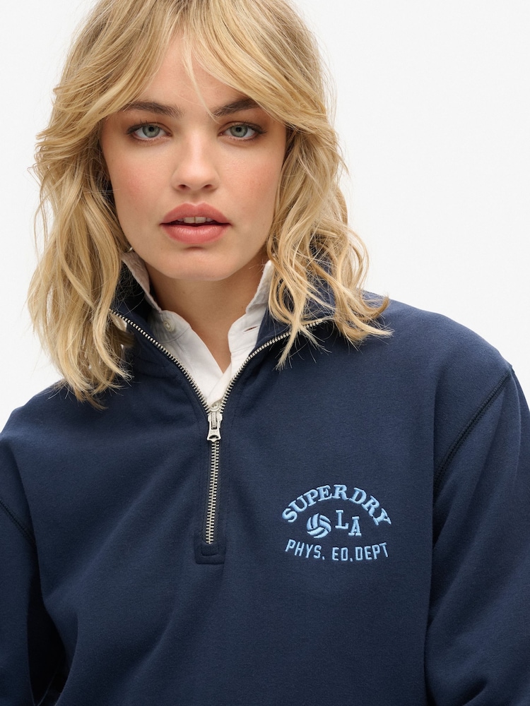 Superdry Athletic Essentials Half Zip Sweatshirt - Imagen 2 de 7