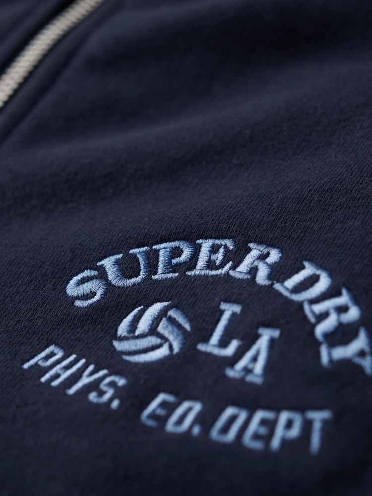 Superdry Blue Athletic Essentials Half Zip Sweatshirt - Image 4 of 7