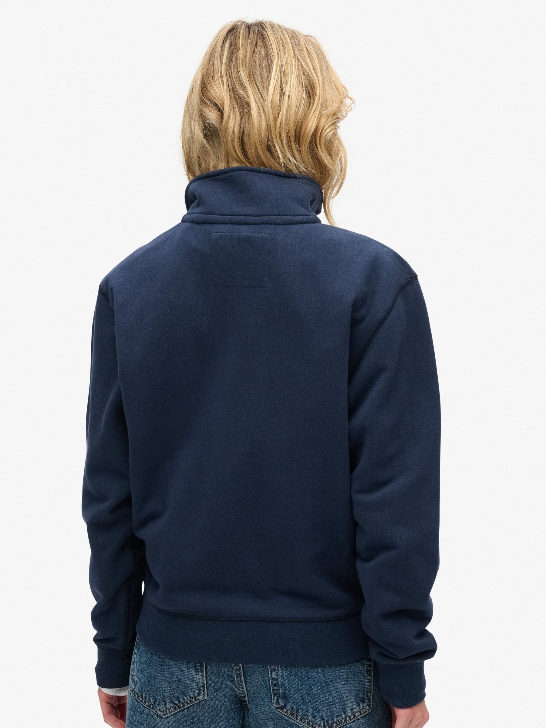 Buy Superdry Blue Athletic Essentials Half Zip Sweatshirt from