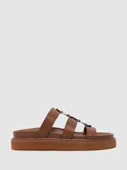 Schuh Tana Chunky Hardware Sandals - Image 1 of 4