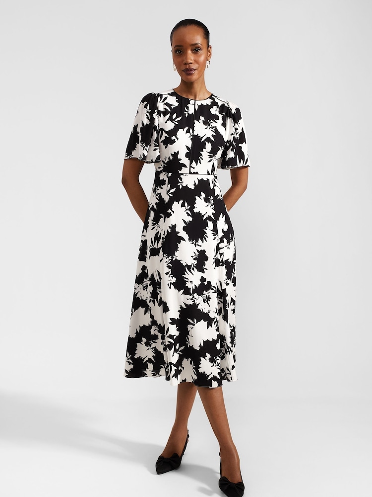 Hobbs White Petite Alva Dress - Image 1 of 4 Hobbs White Petite Alva Dress - Image 1 of 4