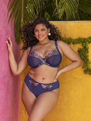 Elomi Blue Midnight Himari Underwire Plunge Bra - Image 1 of 6