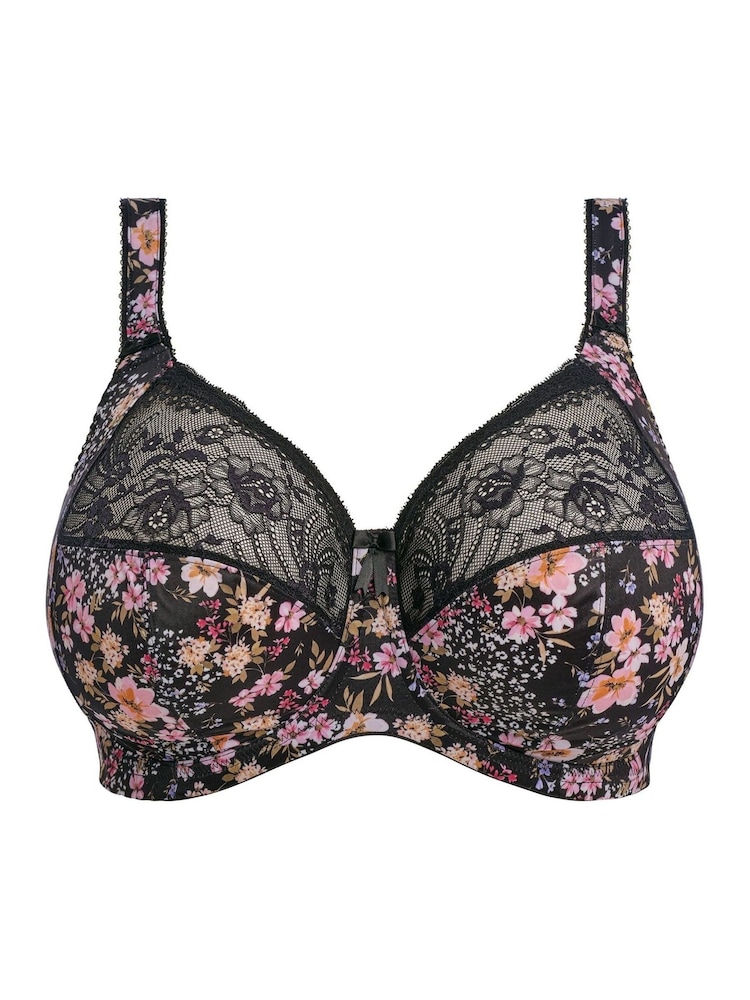 Elomi Summer Garden Morgan Underwire Black Bra - Image 6 of 6