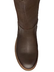 Ravel Brown Leather Knee High Boots - Image 4 of 4