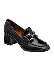 Ravel Black Patent Block Heel Shoes - Image 1 of 4