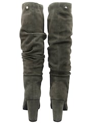 Ravel Grey Suede Knee High Boots - Image 3 of 4